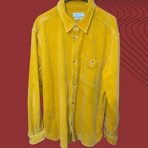 Over Sized Corduroy Yellow Long Sleeve